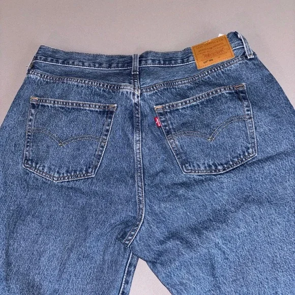 Levi's 501 '90s Premium Jeans W32 L27 Straight Fit Blue Denim Vintage Style - Picture 2 of 11